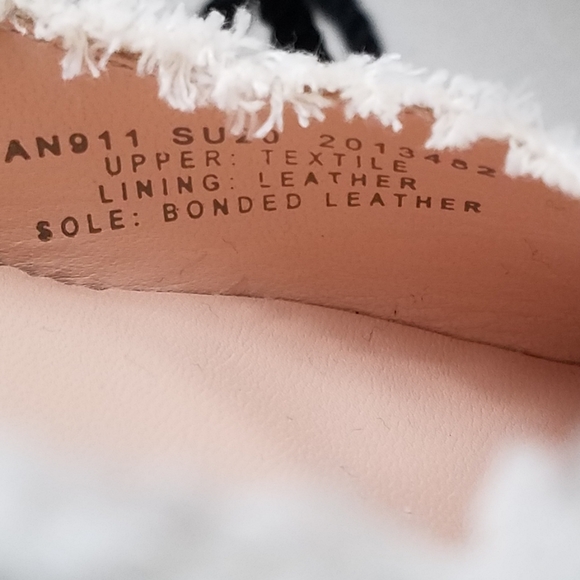 NIB J. Crew Canvas Heels Ankle Rope Tie Fringe 9 - Picture 7 of 11